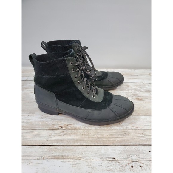 UGG CAYLI WATERPROOF WOMEN ANKEL BOOTS BLACK US 9.5 /UK 7.5 /EU 40.5 - Picture 5 of 10